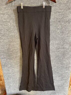 SUPPLY Sweatpants Womens Small Black Flare Leg Pull On Stretch Jersey Lounge